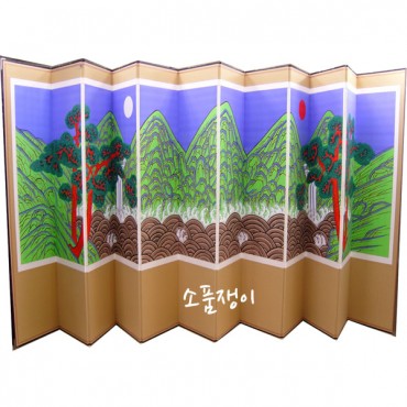 일월오봉도12폭병풍-1폭당 440*2100mm